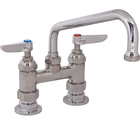 T&S Brass Faucet, 4"Deck , 8"Spt, Leadfree B-0227